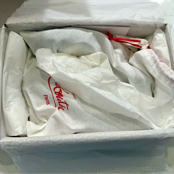 Christian Louboutin Dark Blue Suede Heels - Picture 6 of 11